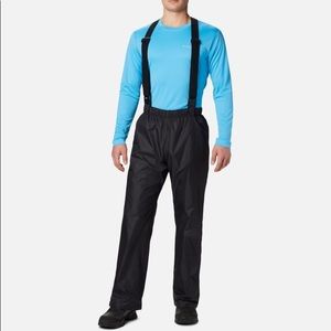 Columbia Logo Omni Tech Suspender Pants sz M